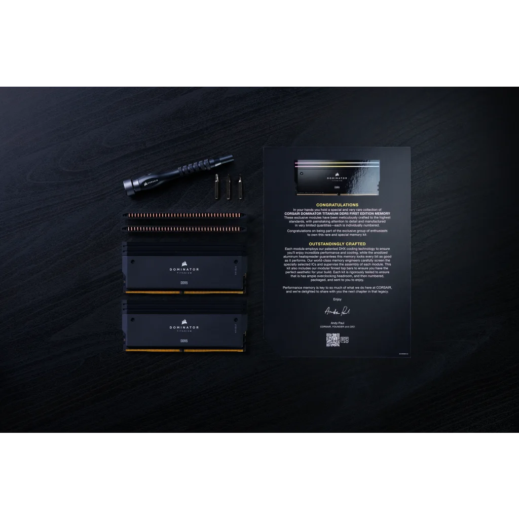 DOMINATOR TITANIUM First Edition DDR5 Memory | CORSAIR